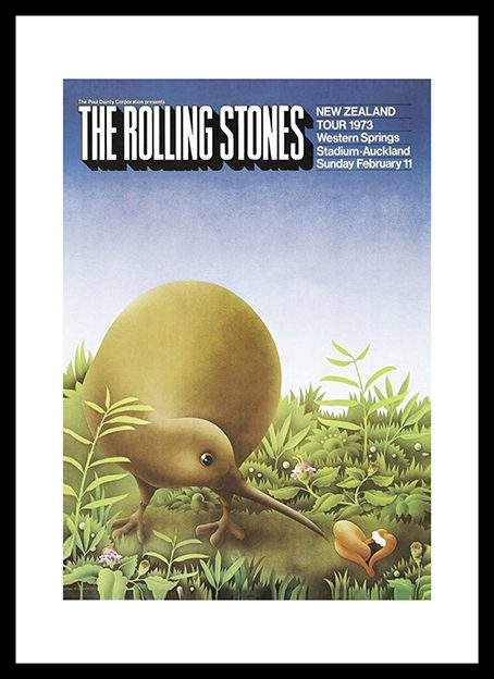 The Rolling Stones NZ Tour Framed Print