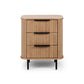 Anders Bedside 3 Drawer (Natural Oak)