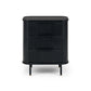 Anders Bedside 3 Drawer (Black Oak)