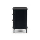 Anders Bedside 3 Drawer (Black Oak)