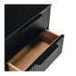 Anders Bedside 3 Drawer (Black Oak)