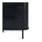 Anders Bedside 3 Drawer (Black Oak)