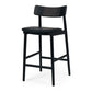 Niles Highback Barstool (Black Oak) PU