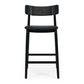 Niles Highback Barstool (Black Oak) PU