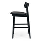 Niles Highback Barstool (Black Oak) PU