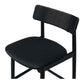 Niles Highback Barstool (Black Oak) PU