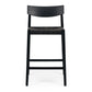 Ingrid Highback Barstool (Black Oak) Cord