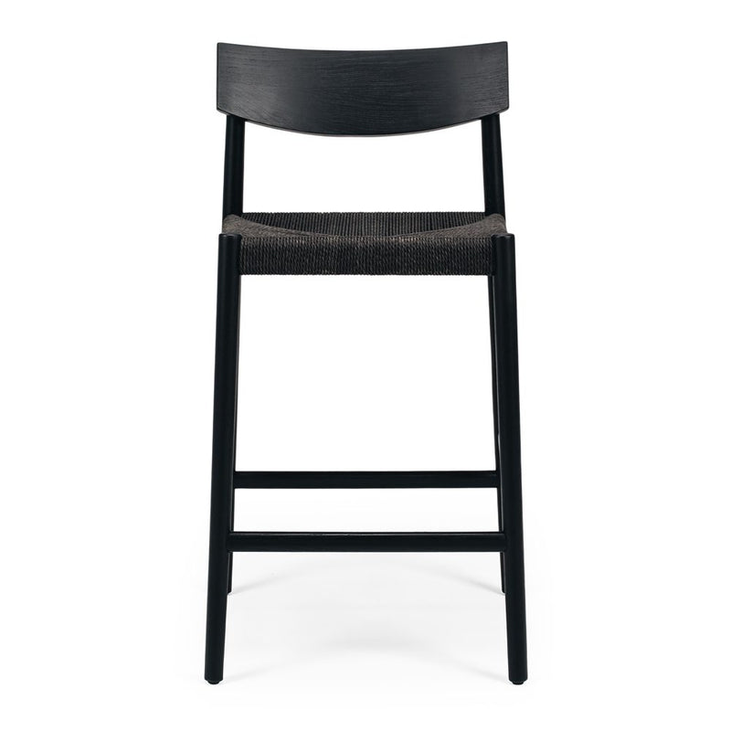 Ingrid Highback Barstool (Black Oak) Cord