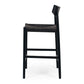 Ingrid Highback Barstool (Black Oak) Cord