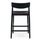 Ingrid Highback Barstool (Black Oak) Cord