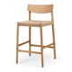 Ingrid Highback Barstool (Natural Oak) Cord