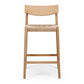 Ingrid Highback Barstool (Natural Oak) Cord