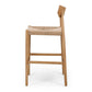 Ingrid Highback Barstool (Natural Oak) Cord