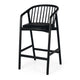 NORD Highback Barstool (Black Oak) BLK PU Seat