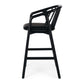 NORD Highback Barstool (Black Oak) BLK PU Seat