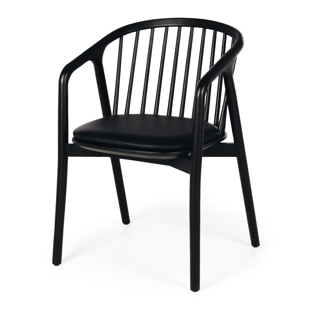 NORD Chair (Black Oak) BLK PU Seat