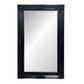 BLACK ORNATE BEVELLED MIRROR - 1200 x 2200