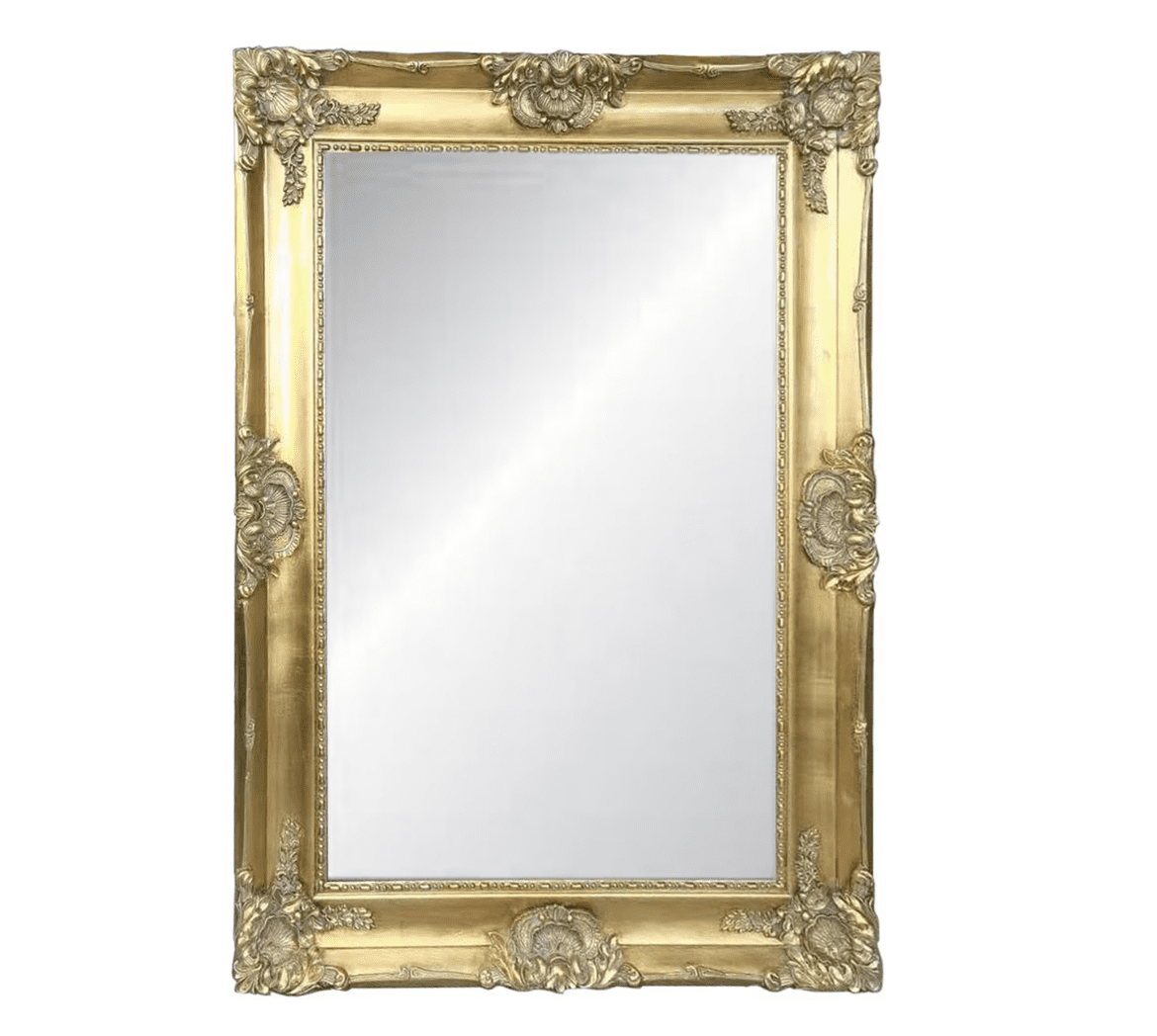 ORNATE BEVELLED MIRROR - ANTIQUE GOLD - 1100 x 1500