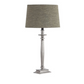 TABLE LAMP WITH SHADE (LAMP - BRONZE / SHADE - SOUTH LINEN)