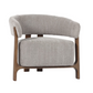 LUNA OCCASSIONAL CHAIR - TAUPE W/ ASH ACCENT LEGS