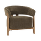 LUNA OCCASSIONAL CHAIR - OLIVE W/ ASH ACCENT LEGS