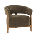 LUNA OCCASSIONAL CHAIR - OLIVE W/ ASH ACCENT LEGS