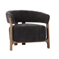 LUNA OCCASSIONAL CHAIR - STEEL W/ ASH ACCENT LEGS