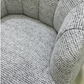 MILLY SWIVEL ACCENT CHAIR - WHITE & BLACK