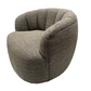 MILLY SWIVEL ACCENT CHAIR - CARAMEL & BLACK