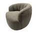 MILLY SWIVEL ACCENT CHAIR - CARAMEL & BLACK