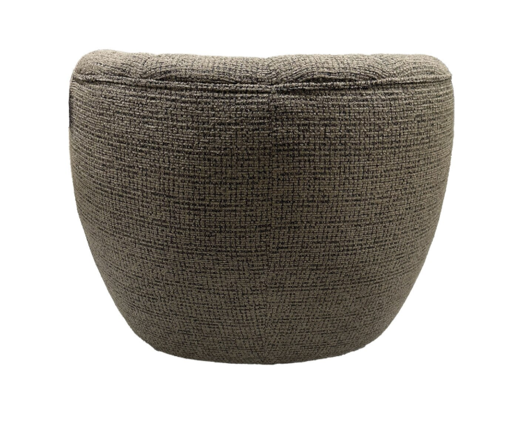 MILLY SWIVEL ACCENT CHAIR - CARAMEL & BLACK