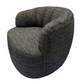 MILLY SWIVEL ACCENT CHAIR - GOLD & BLACK