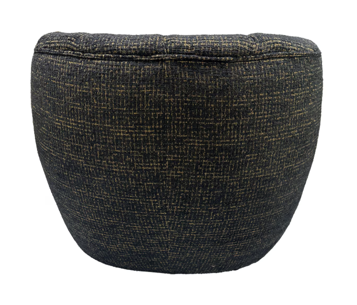 MILLY SWIVEL ACCENT CHAIR - GOLD & BLACK