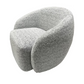 DAISEY SWIVEL ACCENT CHAIR - WHITE & BLACK