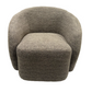 DAISEY SWIVEL ACCENT CHAIR - CARAMEL & BLACK