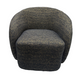 DAISEY SWIVEL ACCENT CHAIR - GOLD & BLACK