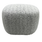 BELLA ACCENT OTTOMAN - WHITE & BLACK
