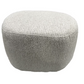 BELLA ACCENT OTTOMAN - WHITE & TAUPE