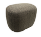 BELLA ACCENT OTTOMAN - CARAMEL & BLACK