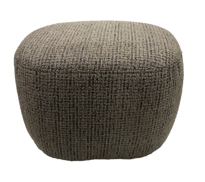 BELLA ACCENT OTTOMAN - CARAMEL & BLACK