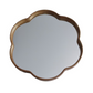 ROUND SQUIGGLE MIRROR - WALNUT