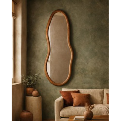 SQUIGGLE MIRROR - WALNUT - UH5011