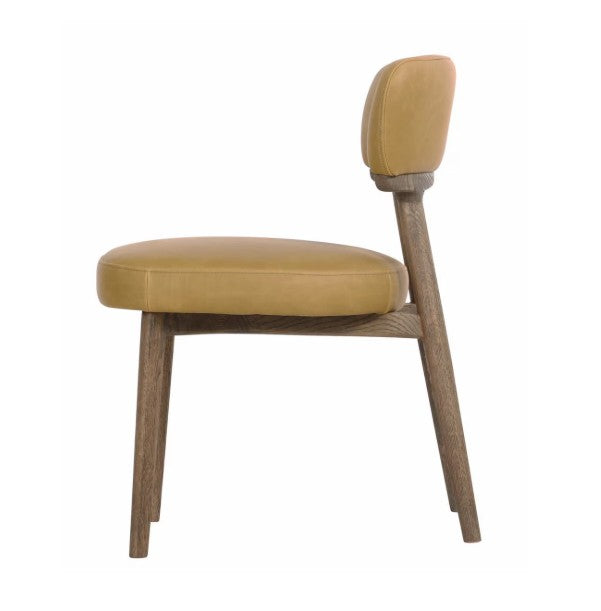 WILLOW DINING CHAIR IN GINGER LEATHER