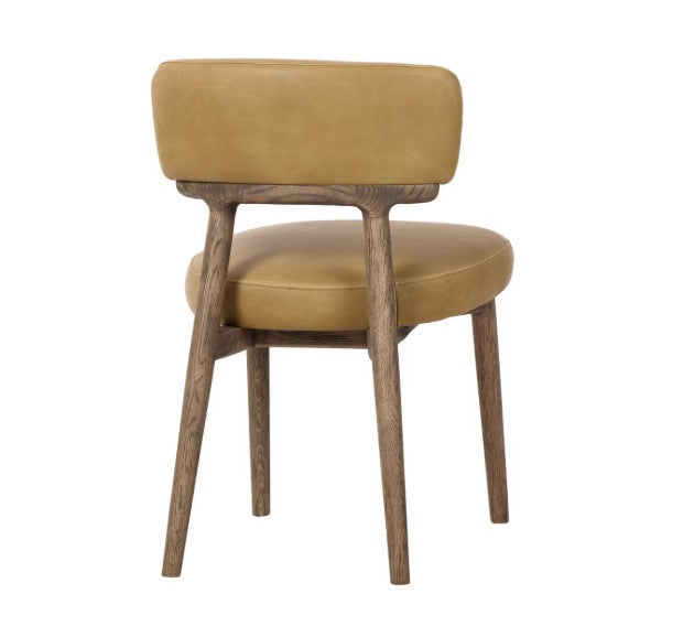 WILLOW DINING CHAIR IN GINGER LEATHER