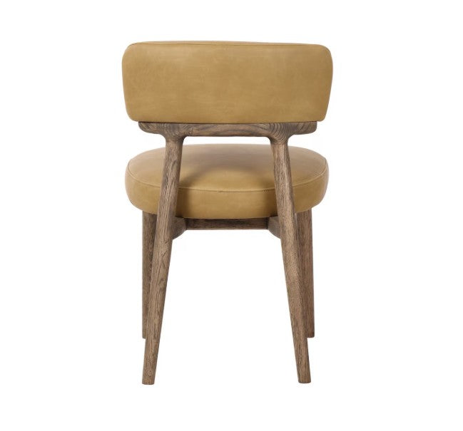 WILLOW DINING CHAIR IN GINGER LEATHER