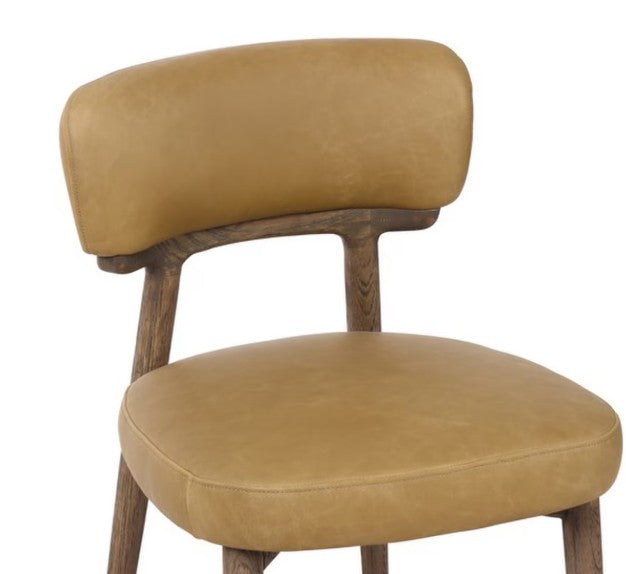 WILLOW DINING CHAIR IN GINGER LEATHER