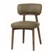 WILLOW DINING CHAIR IN OLIVE LEATHER