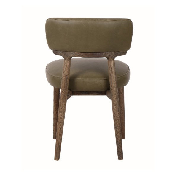 WILLOW DINING CHAIR IN OLIVE LEATHER