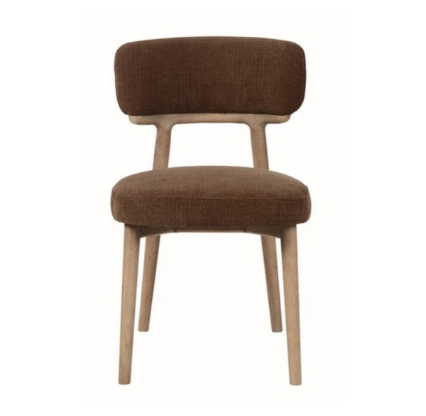 WILLOW DINING CHAIR IN MOSSWOOD LINEN