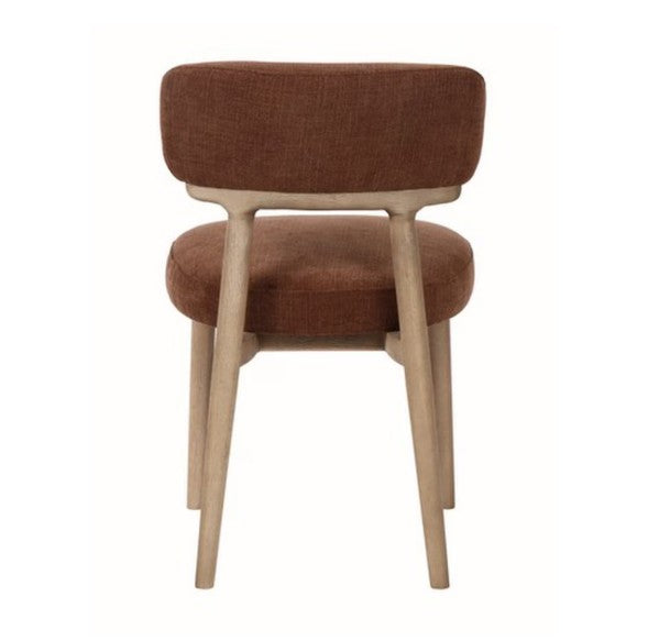 WILLOW DINING CHAIR IN RUST LINEN